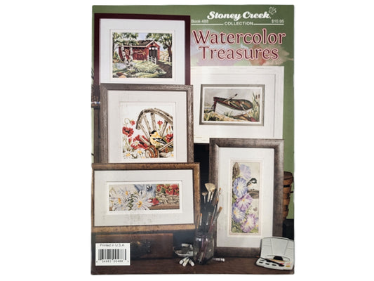 Watercolor Treasures Cross Stitch Book – 5 Nature Designs | Stoney Creek