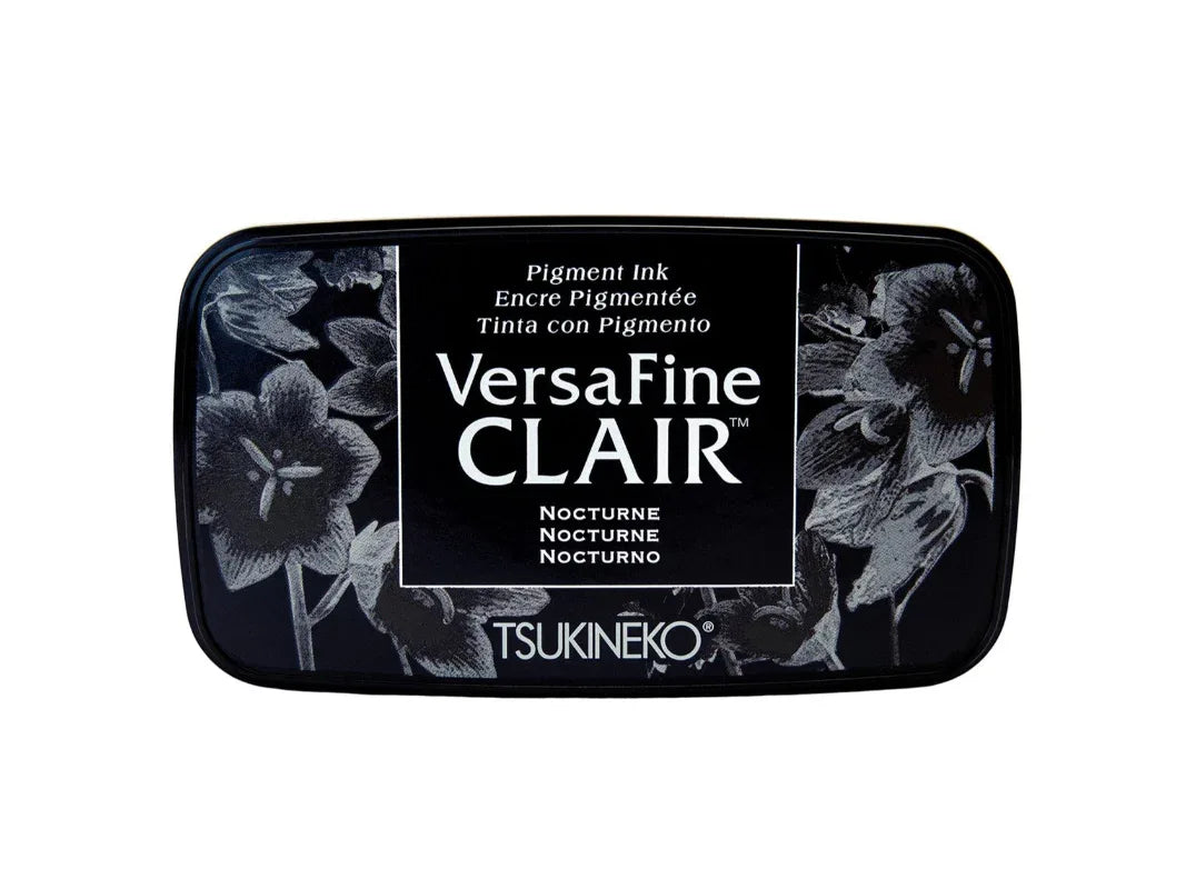 VersaFine Clair ink pad with floral design on a white background