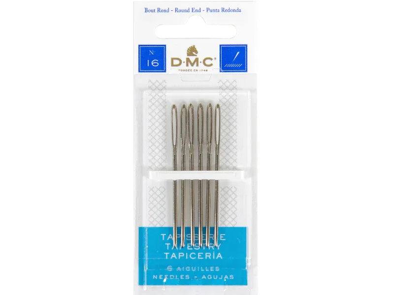 Pack of DMC needles with packaging on a white background