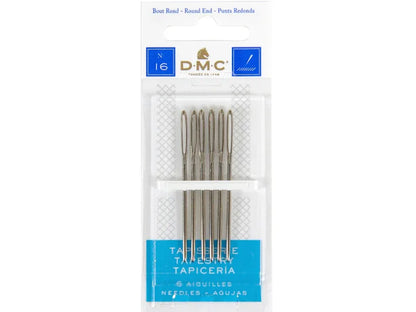 Pack of DMC needles with packaging on a white background