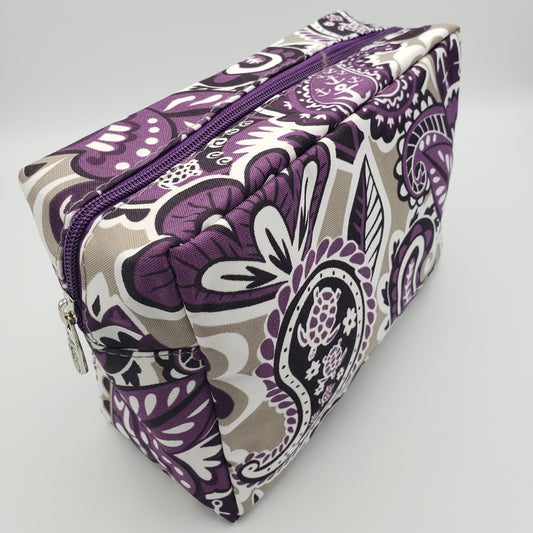 Square Bottom Project Bag for Knitting & Crochet | Zippered Craft Bag, Choose Your Print