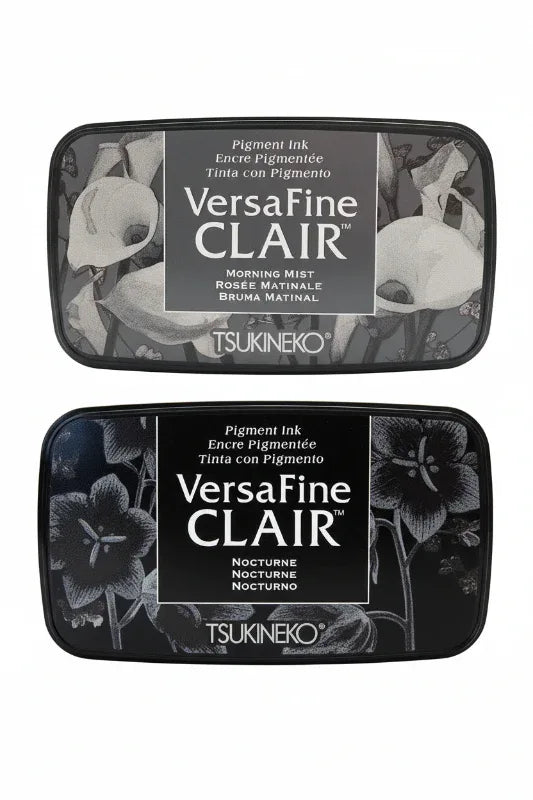 VersaFine Clair Ink Pads - Morning Mist & Nocturne stacked