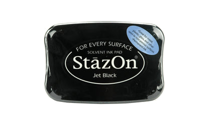 StazOn Permanent Solvent Ink Pad - Jet Black