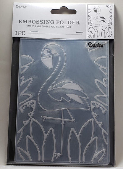 Darice Embossing Folder, "Flamingo" 30041365