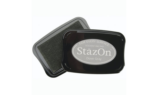 StazOn Permanent Solvent Ink Pad - Dove Gray