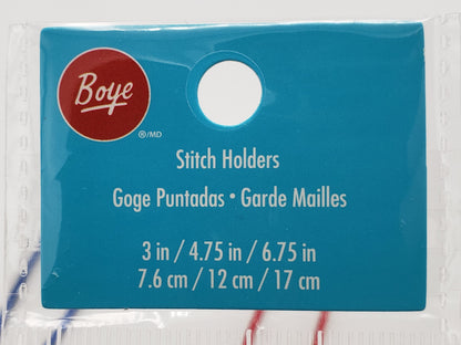 Boye Aluminum Stitch Markers-3", 4.75" & 6.75" 3pc set