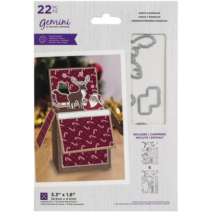 Crafter's Companion Gemini Stamps & Dies - Santa and Rudolph