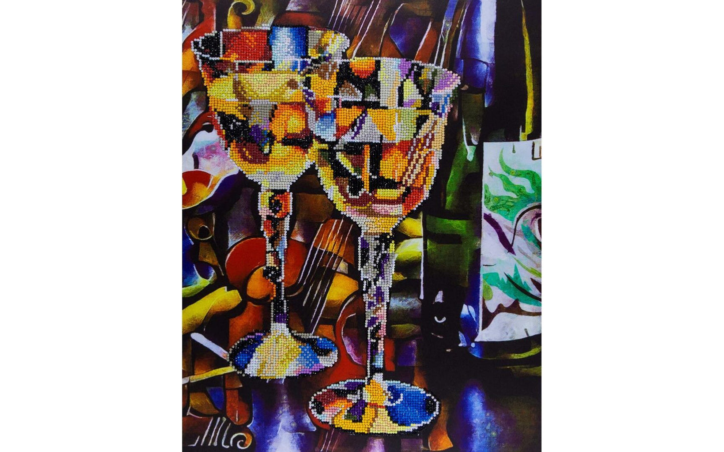 Diamond Art Kit 14x16" Advanced Abstract Wine