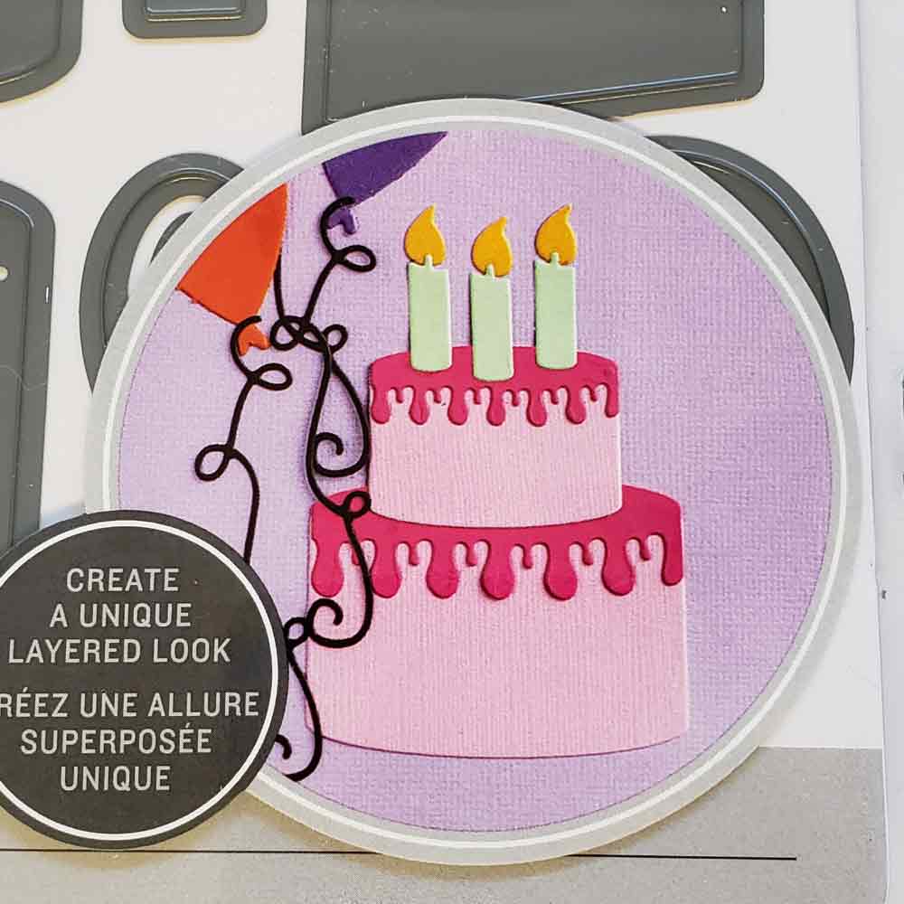 Darice Build a Birthday Cake Paper Cutting Die Set, 12pc