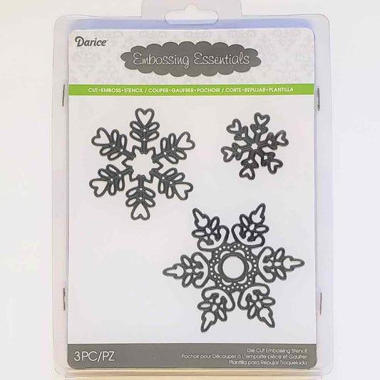 Darice Assorted Snowflakes 3 piece Paper Cutting Dies - 2014-29