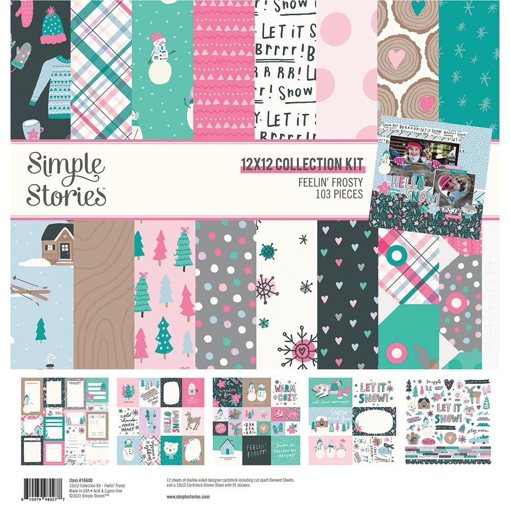 Simple Stories Collection Kit 12"X12", Feelin' Frosty