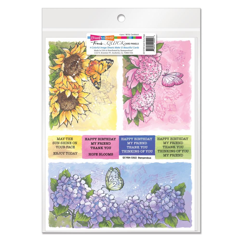 Stampendous Quick Card Panels - Wings of Flight