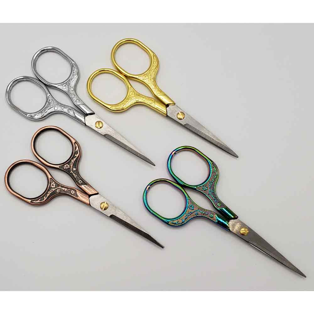 Craft Scissors, 5" Vintage style scissors, 5-colors