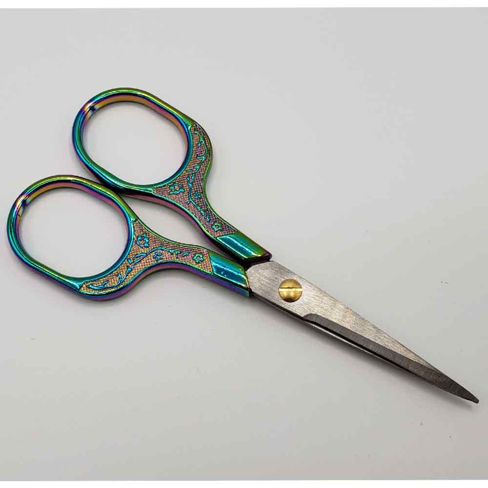 Sewing Scissors, 4 Colors Antique Style, Metal Small Scissors for Crafts,  Beautiful Knitting and Sewing Scissors 