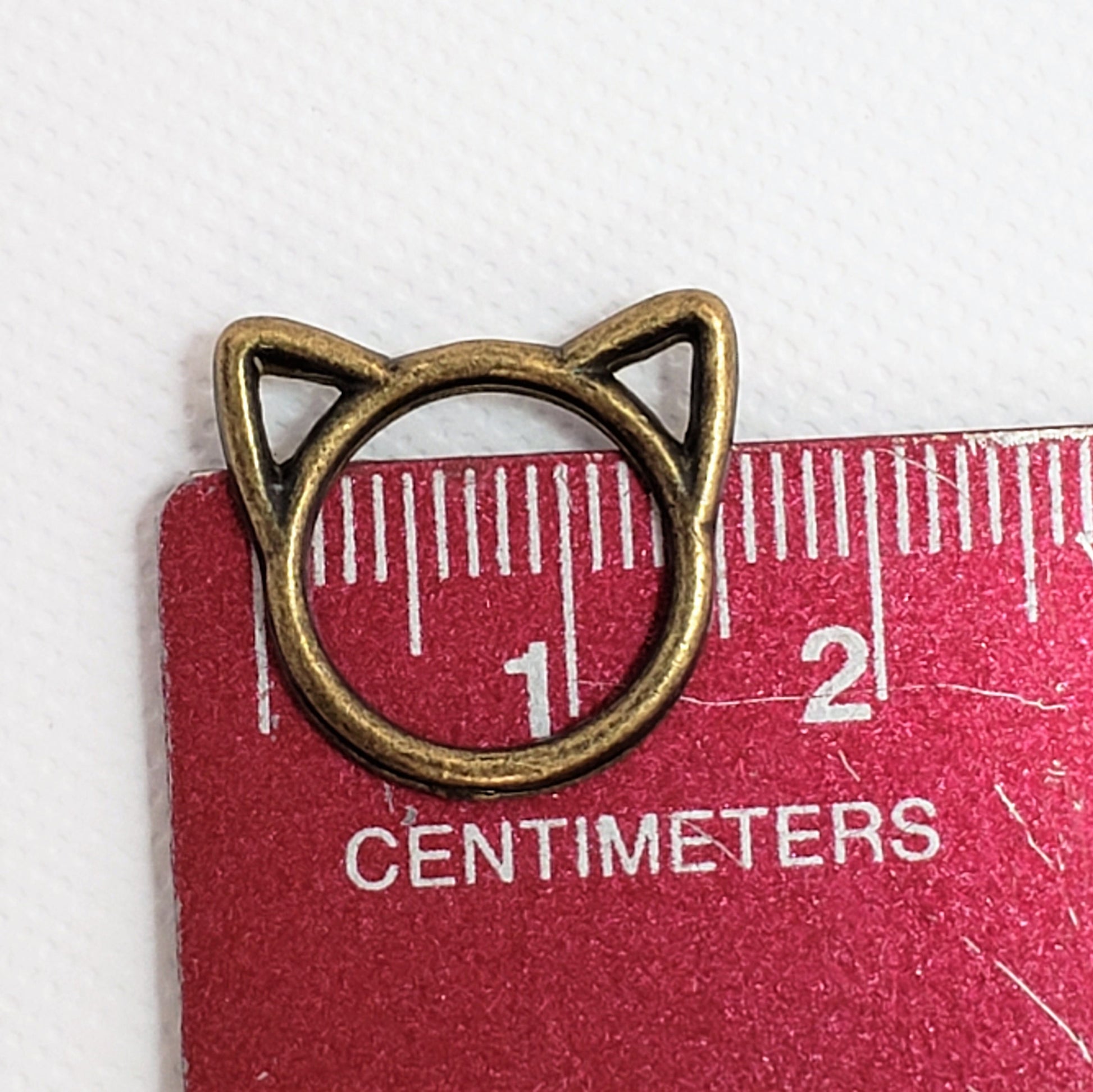 15pc Small or Medium Cat Ring Stitch Markers for Knitting, 9mm or 12mm inner diameter | closed stitch marker, knitting accessories