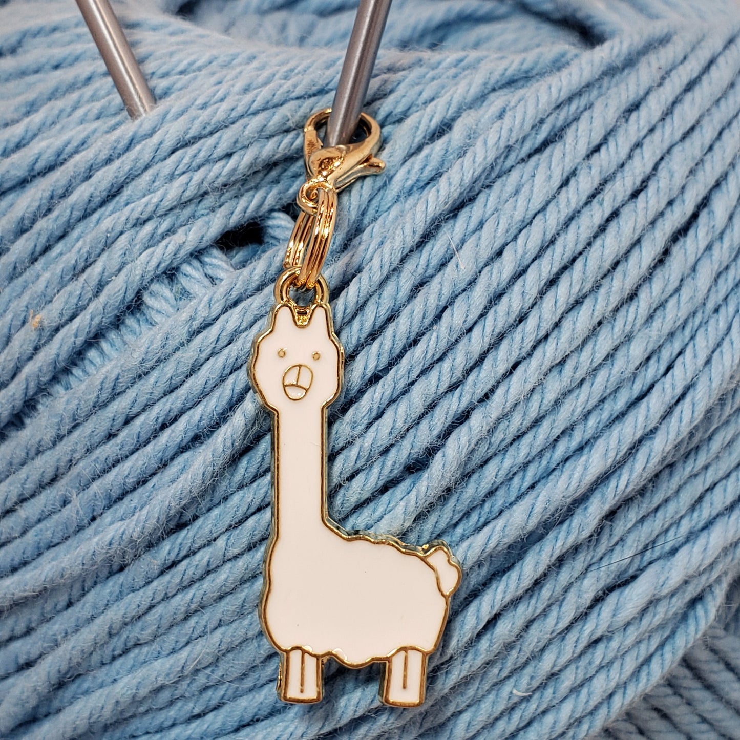 Alpaca Stitch Markers for Knitting, 4pc | Crochet stitch marker, progress keeper, project bag charms, crochet accessories