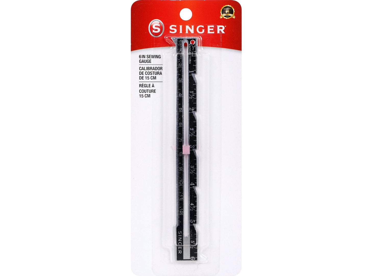 Singer 6" Sewing Gauge with slider | sewing notions, knitting gauge, stitch ruler