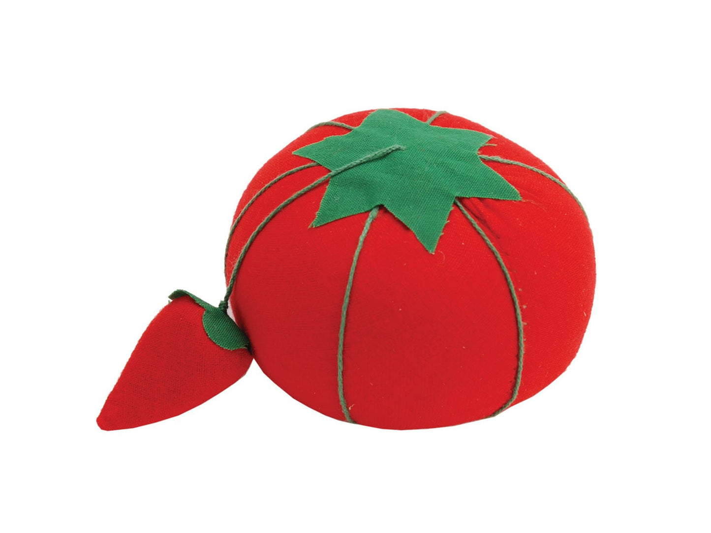 Dritz Tomato Pin Cushion with attached strawberry emery, 2.25" wide tomato