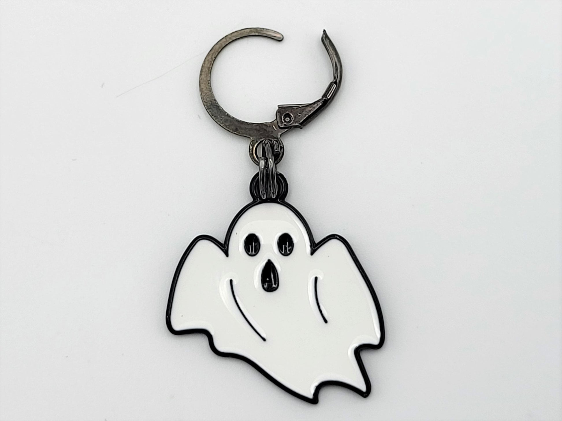 Halloween Ghost Stitch Markers for Knitting 2pc | Crochet stitch marker, progress keeper, project bag charm, crochet accessory
