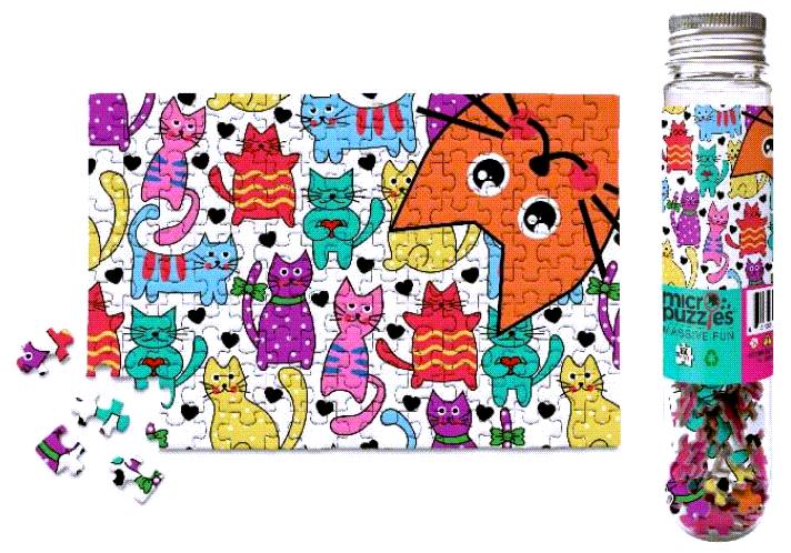 Micro Puzzles - Brian's Worst Nightmare cats 4x6" frameable mini puzzle