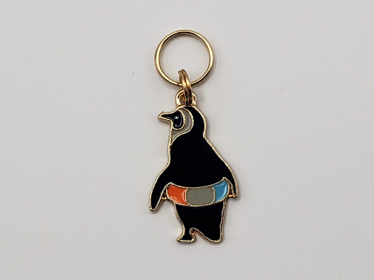 Stitch Markers, 4pc Summer Penguins