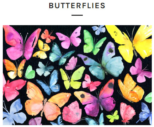 Micro Puzzles - Schmetterling butterflies, small 4x6" jigsaw puzzle, 150 pieces