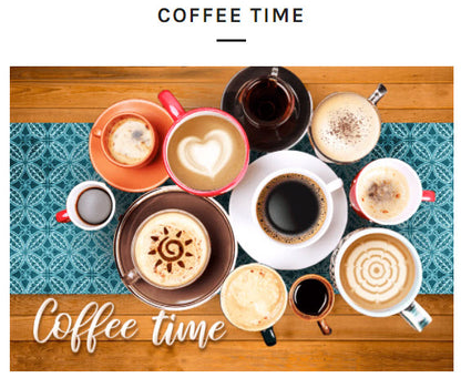 Micro Puzzles - Coffee Time, small 4x6" jigsaw puzzle, 150 pieces