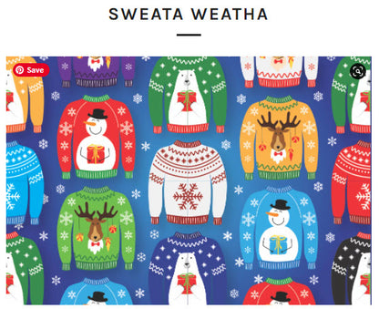 Micro Puzzles - Holidays - Sweata Weatha Ugly Sweater 4x6" frameable mini puzzle