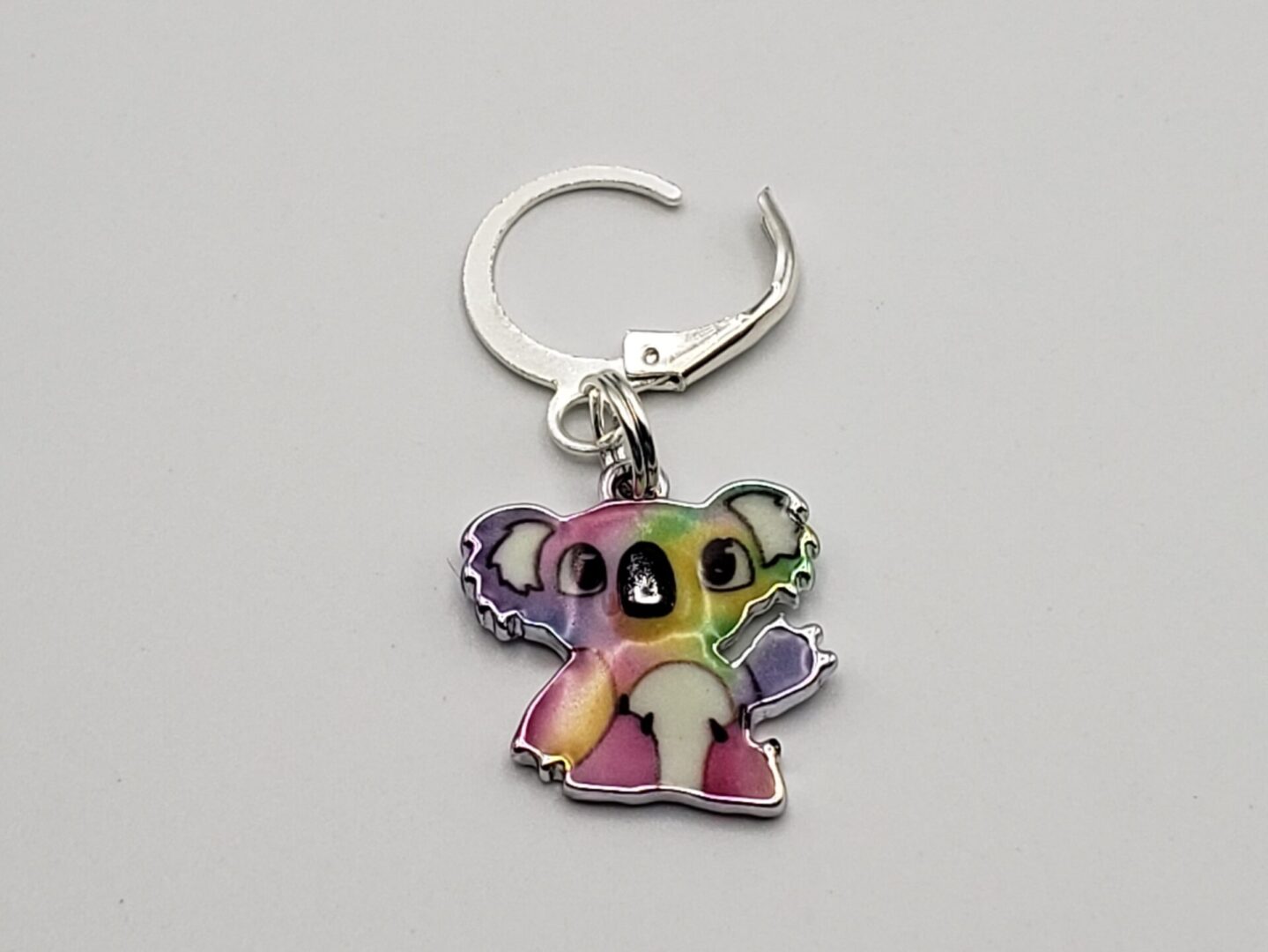 Stitch Markers, 4pc Tiny Rainbow Koala Bears