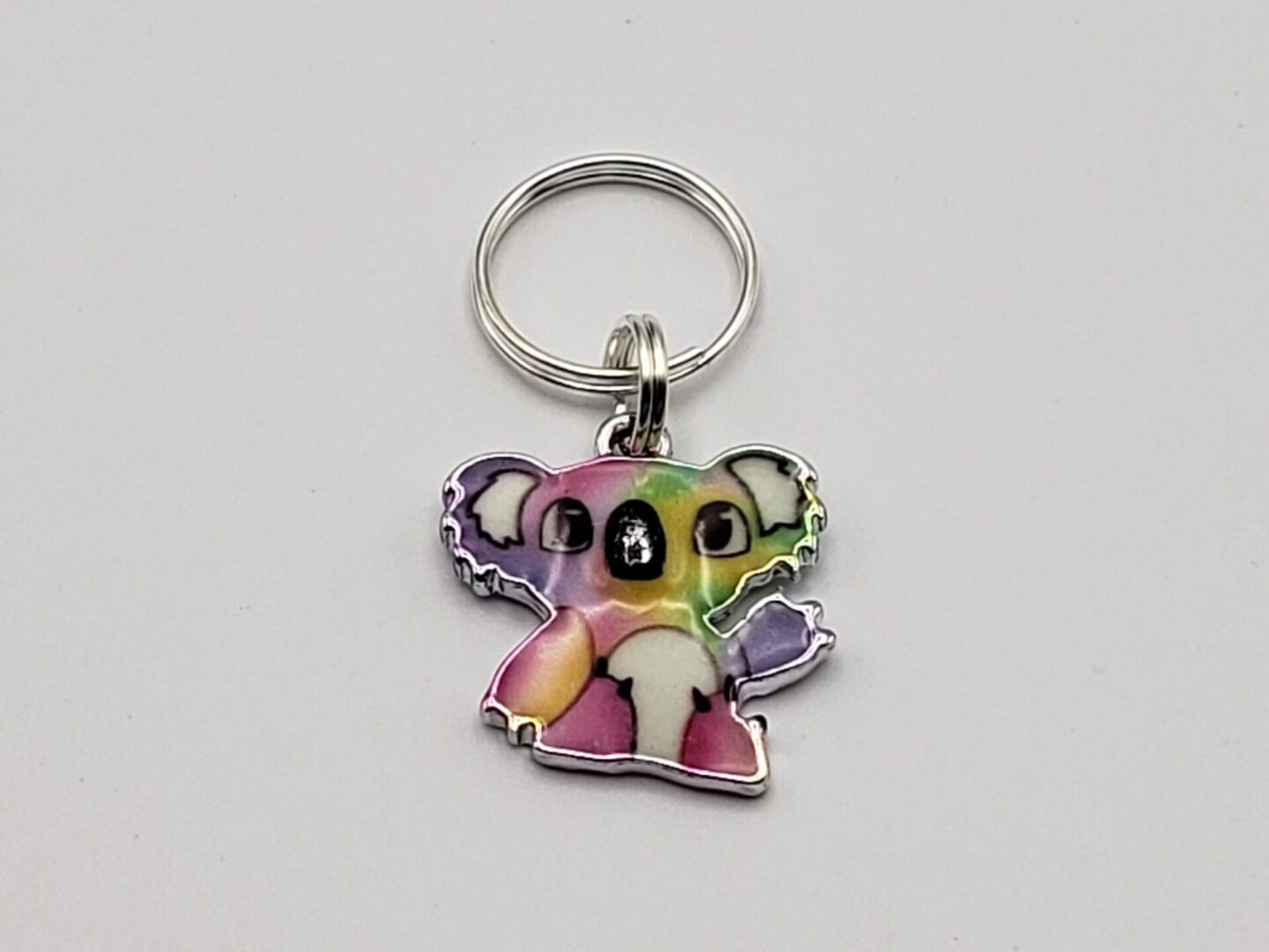 Stitch Markers, 4pc Tiny Rainbow Koala Bears