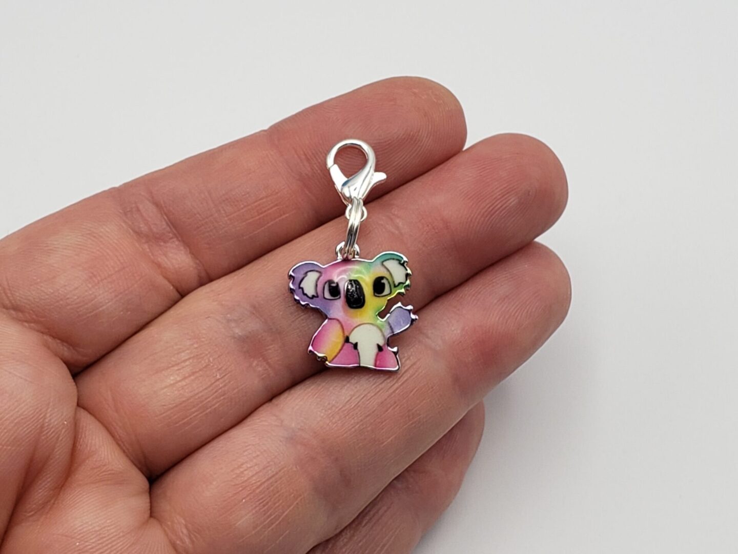 Stitch Markers, 4pc Tiny Rainbow Koala Bears
