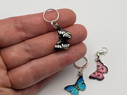 Small Butterflies Stitch Markers, 5pc